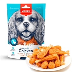 Chicken Jerky & Calcium Bone Wrap - 100g - Wanpy